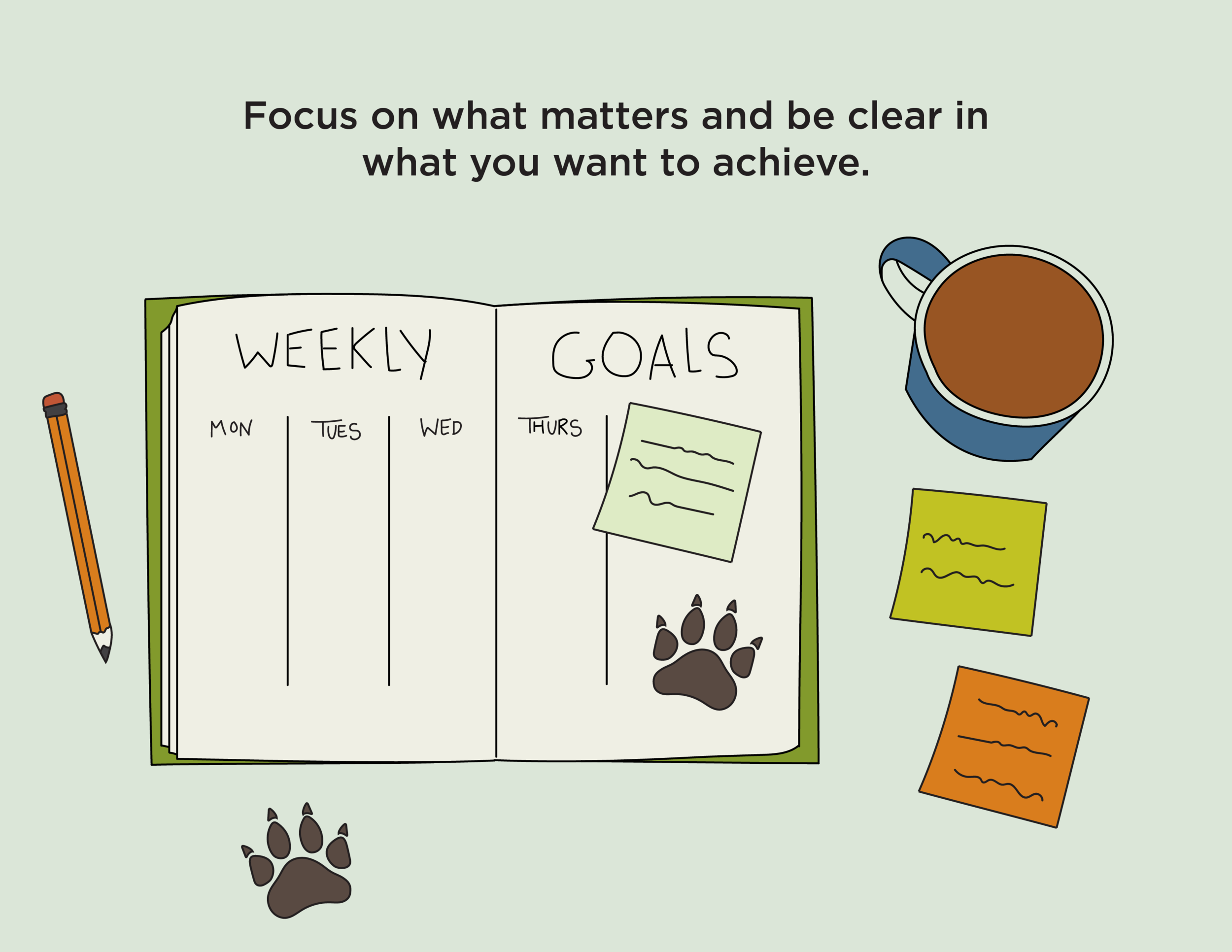 Get the right things done with weekly goals