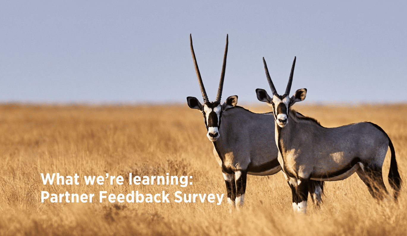 Results and learning from Partner Feedback Survey